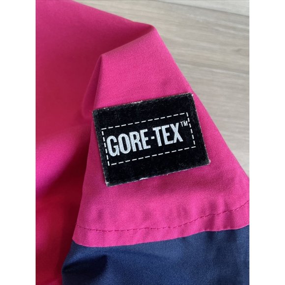 Lightweight Gore-Tex Jacket Pink Blue  Womens Size Medium Vintage Black Ice - Picture 2 of 13
